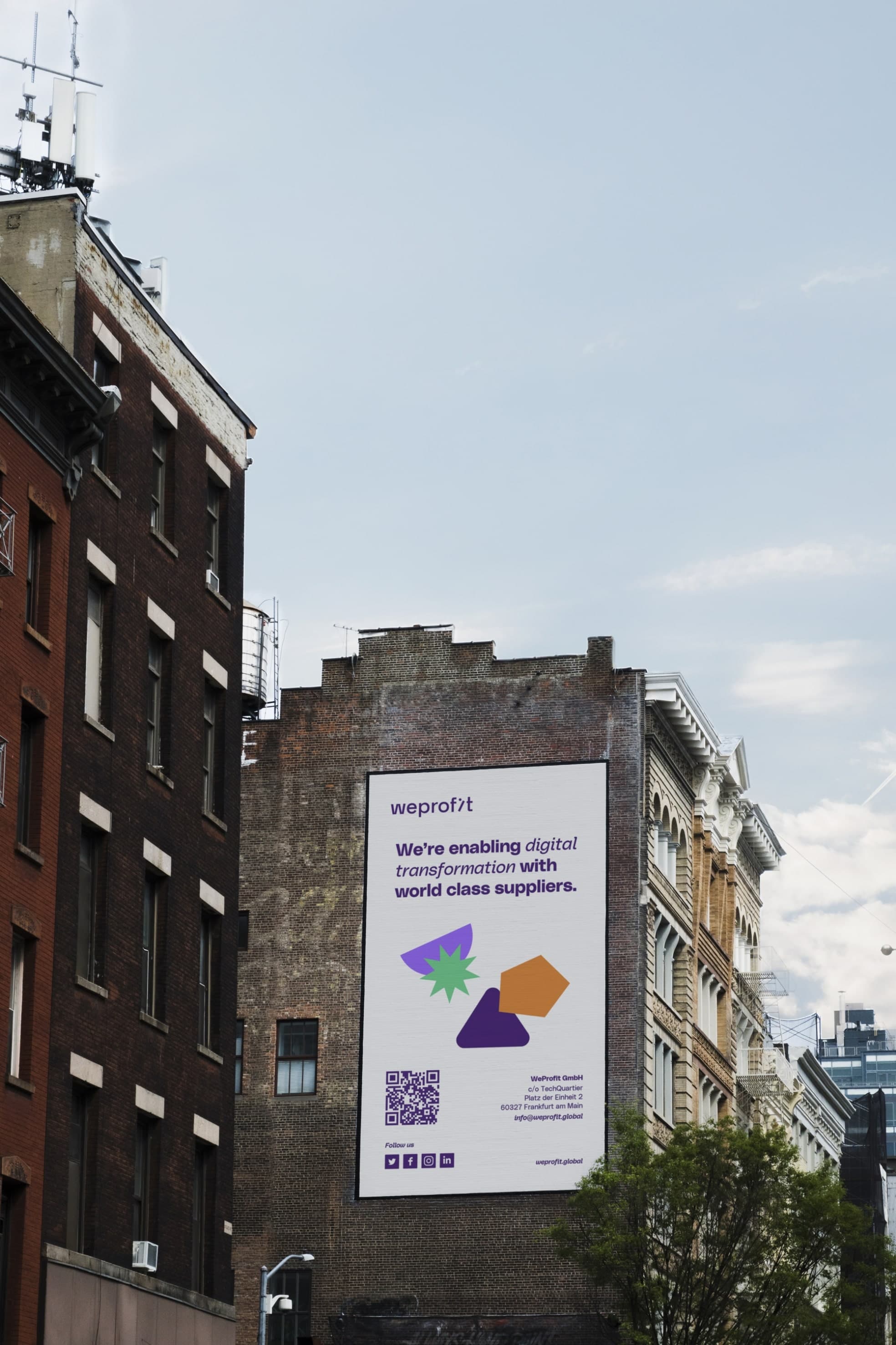 Concept portfolio WeProfit banner vertical